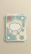 Digital Brainstorming Template | Printable Mind Map Page – Coral Shell Accent
