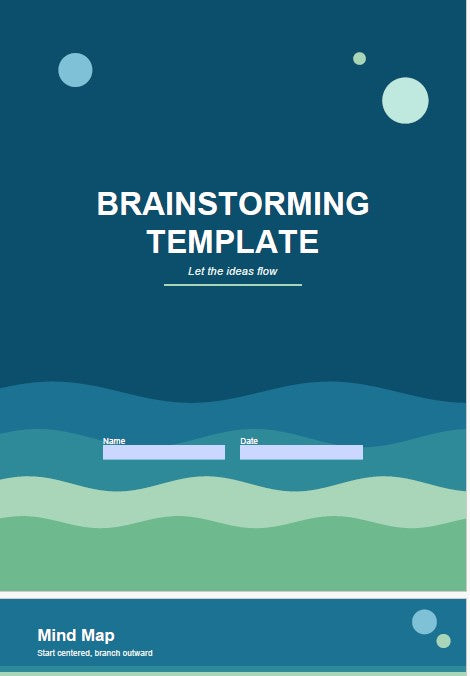 Brainstorming Template - Ocean Vibe