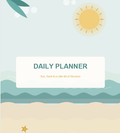 Fillable Daily Planner Template | Printable Digital Planner – Driftwood Blue