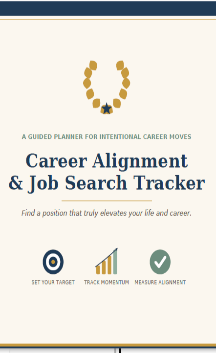 Career Alignment & Job Search Tracker - Subtitle: A Fillable Digital Planner to Score, Compare & Land the Right Role — Not Just Any Role