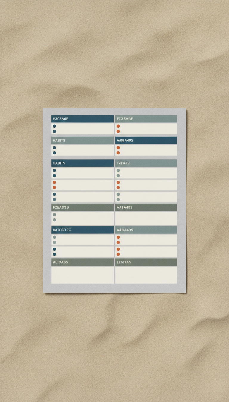 Printable Goal Tracker Sheet | Digital Goal Setting Template – Minimalist Pebble Gray