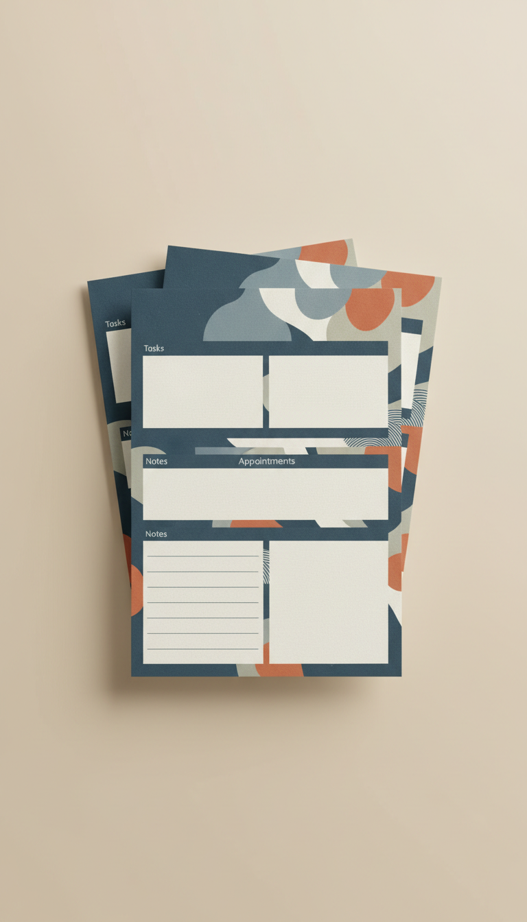 Fillable Daily Planner Template | Printable Digital Planner – Driftwood Blue