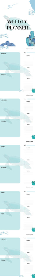 Free Daily Planner Sample – Pacific Northwest Digital Template